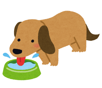 「十分な飲み水を用意する」イメージイラスト