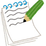 動物病院用のメモのイラスト