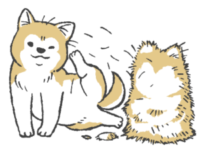 犬の換毛期のイラスト
