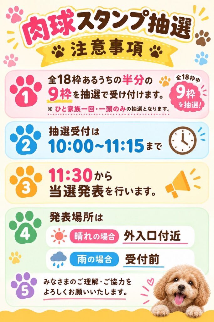 抽選の案内